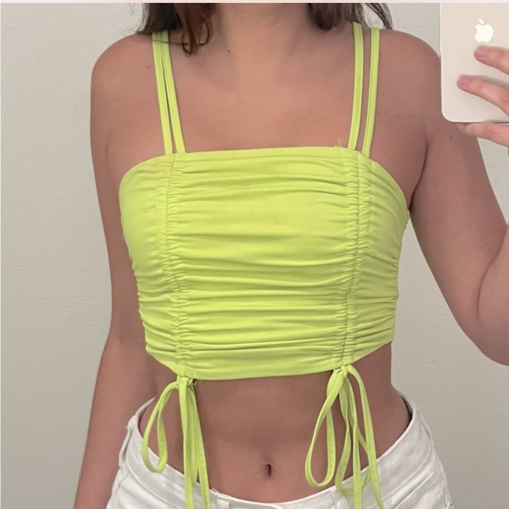 La Vie en Rose Ruched Swim Top - XS - BNWT